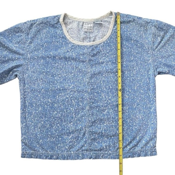 Vintage Ary Cooper Boxy Lightweight Denim Style Top Blouse Shirt - Picture 7 of 7